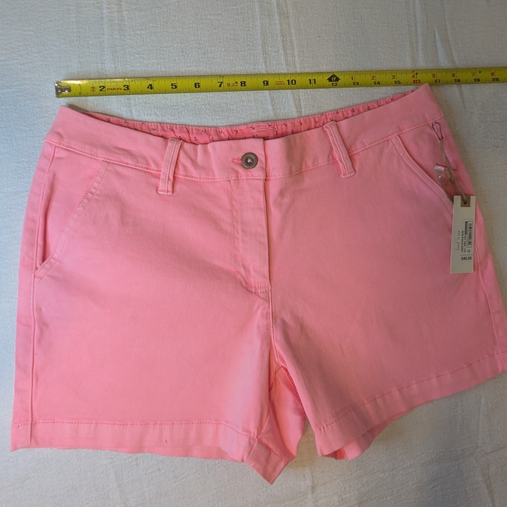 Chic High Waist Pink Women's Shorts - Picture 6 of 11